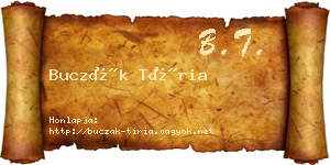 Buczák Tíria névjegykártya